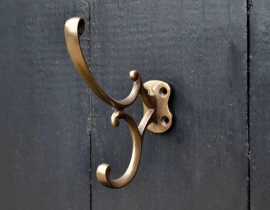 Solid Brass Wall & Door Hooks  Coat & Hanging Hooks from The