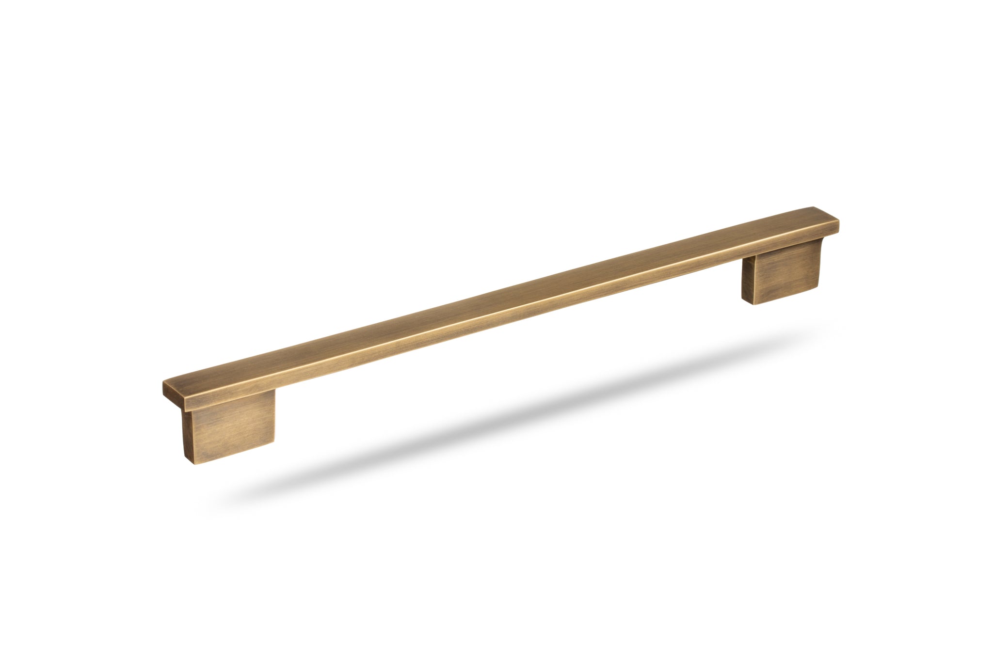 Lot De 2 Rails De Pied De Barre En Laiton Massif Avec Bras Oscillants - Quincaillerie (Occasion)