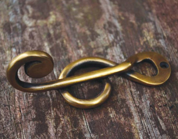 Music themed wall hooks. Solid brass hooks & hardware | TheFoundryman