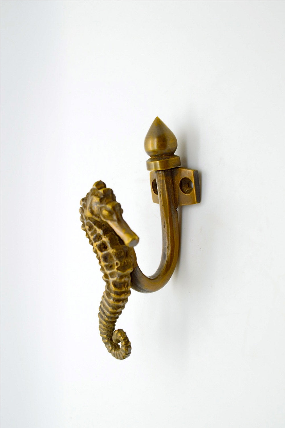Novelty Designer Brass Door Hook: Seahorse Design