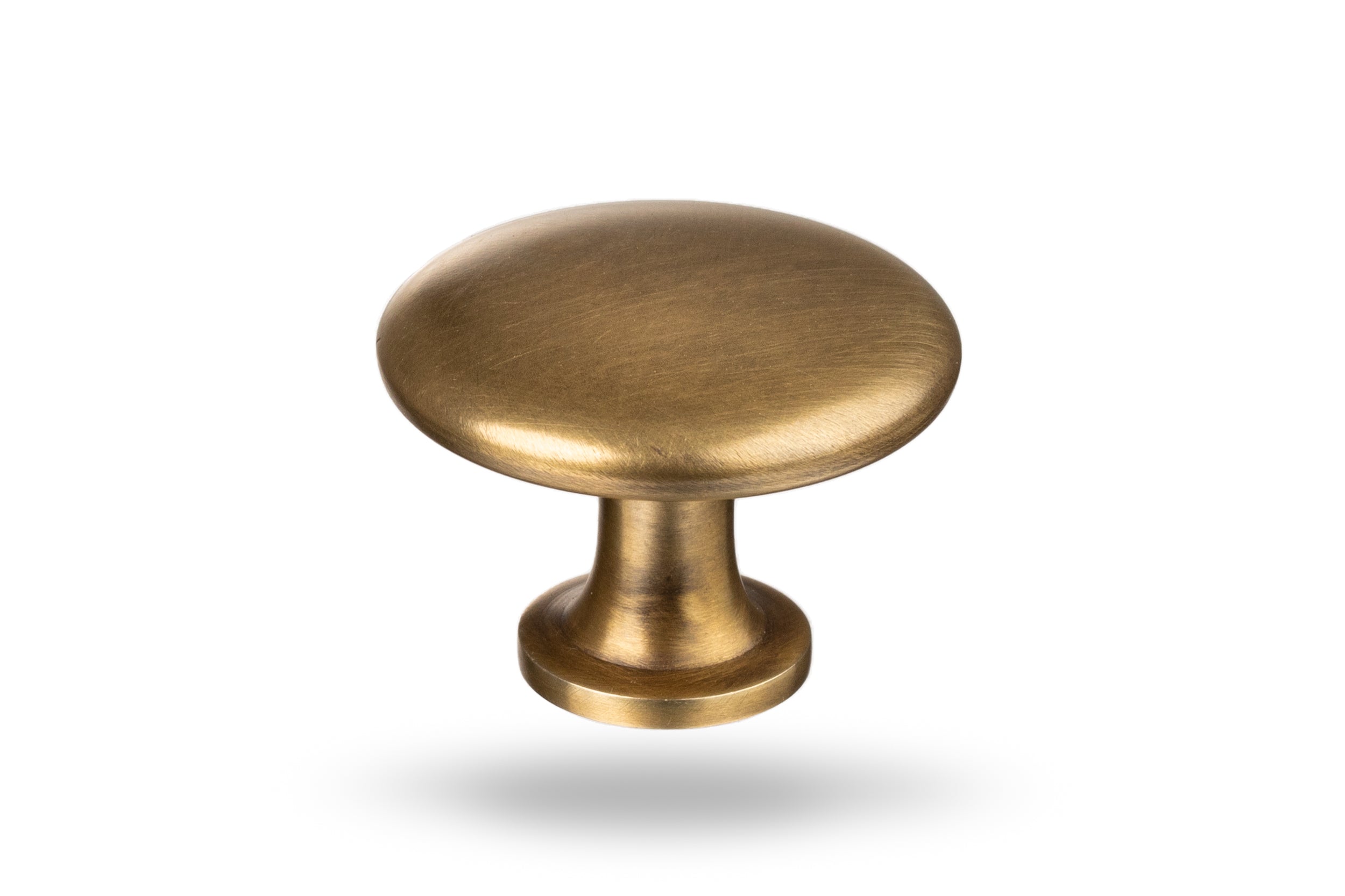 Solid brass kitchen knobs/handles by The Foundryman.